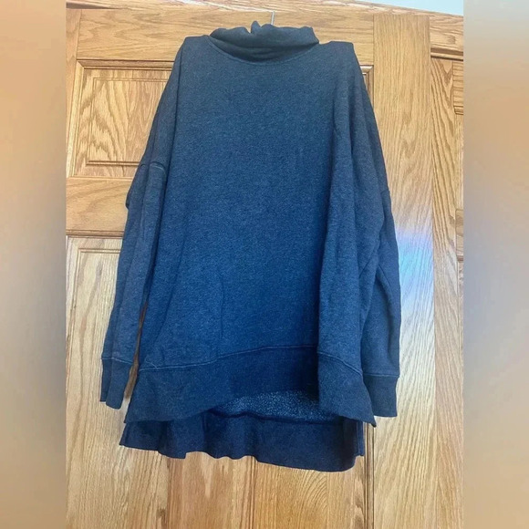 Time & Tru - Oversized Turtleneck Hoodie/Sweater - Picture 3 of 4
